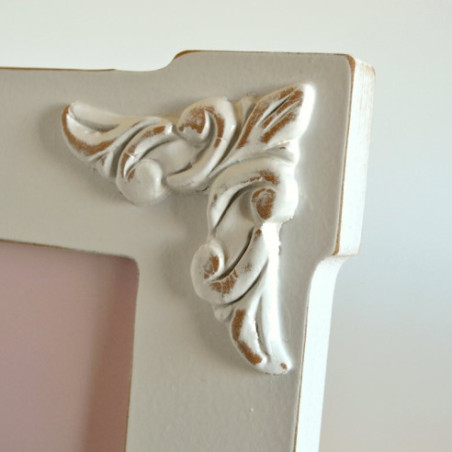 Marco portafotos Isabelino Blanco