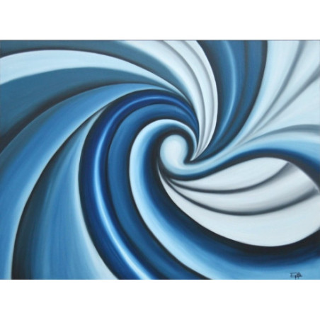 CUADRO ESPIRAL TURQUESA