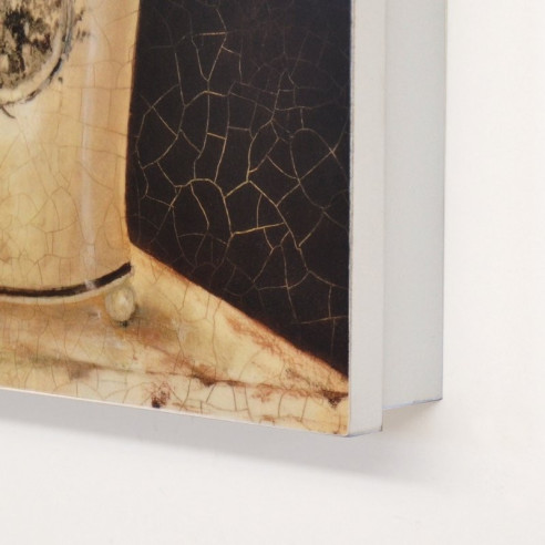 Cubre contador Blanco Jarrón Flores