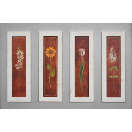 Set cuadros blanco rústico Mediterráneo