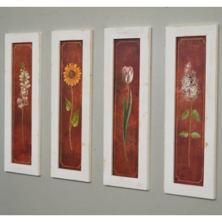 Set cuadros blanco rústico Mediterráneo