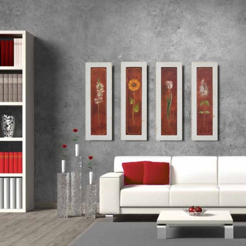 Set cuadros blanco rústico Mediterráneo