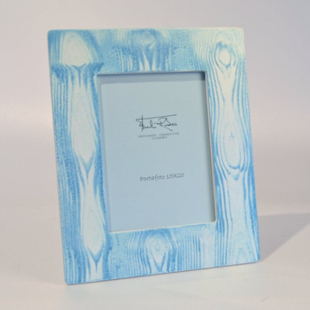 Marco Portafotos beteado azul