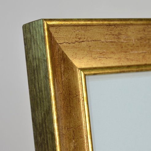 Marco portafotos Dorado oro cuarteado