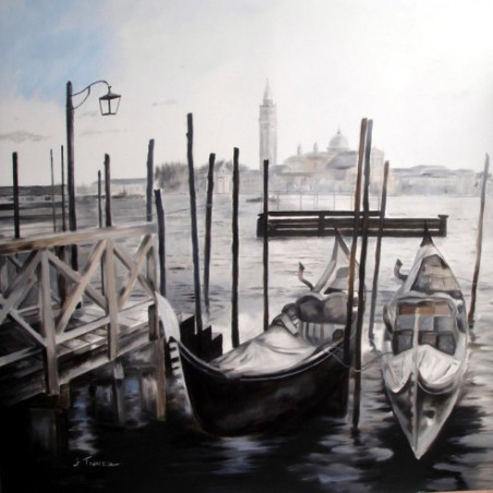 Cuadro con paisaje de Venecia I