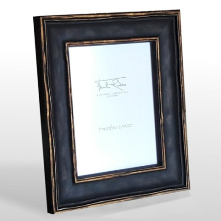 Marco  portafotos Ëbano bronce