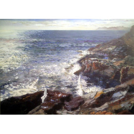 Cuadro con paisaje marino  I