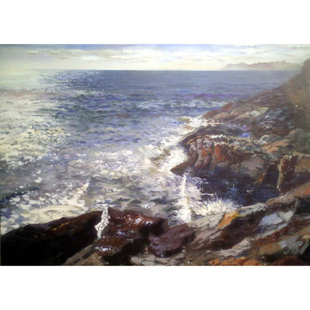 Cuadro con paisaje marino  I