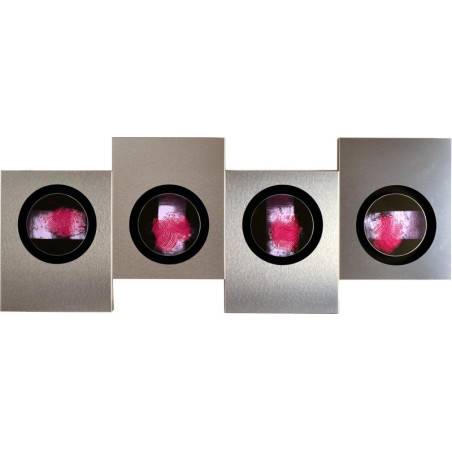 Cuadro aluminio-acero abstracto