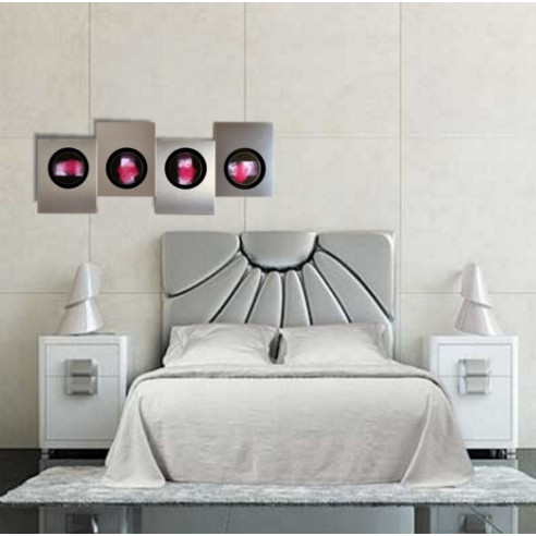 Cuadro aluminio-acero abstracto