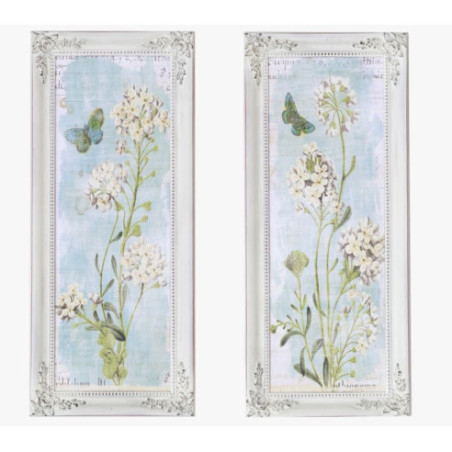 Dos cuadros Botánica marco Isabelino Blanco Decapé