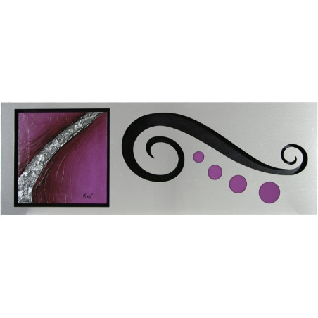CUADRO ALUMINIO Y MORADO