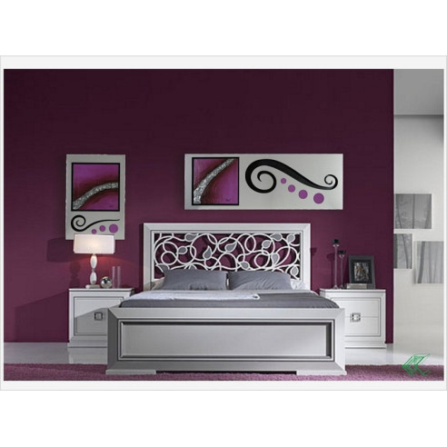 CUADRO ALUMINIO Y MORADO