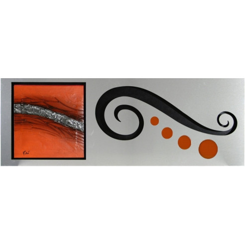 CUADRO ALUMINO - NARANJA