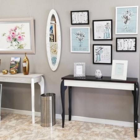 Composición con 6 cuadros blanco y negro