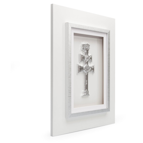 Cuadro con la Cruz de Caravaca en Plata