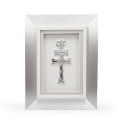 Cruz de Caravaca Plata y marco plata