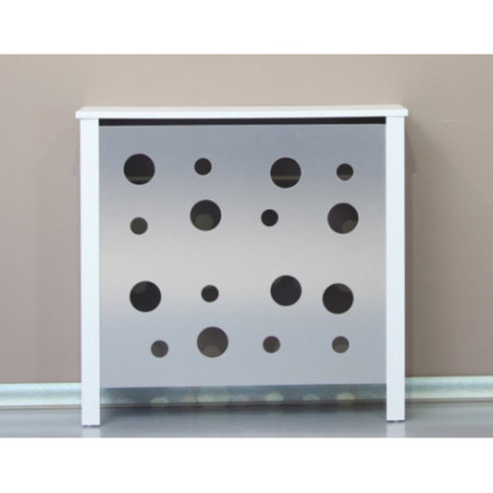 Cubre radiador Aluminio y Blanco para recta