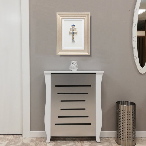 Cuadro Cruz de Caravaca oro-plata Marco Platino