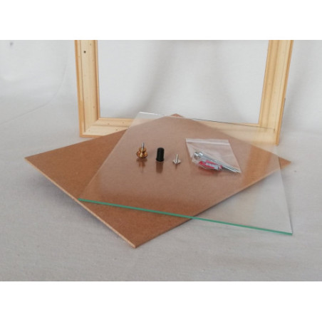 Caja cubrecontador en madera natural para pintar en casa