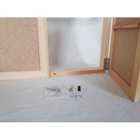 Caja cubrecontador en madera natural para pintar en casa