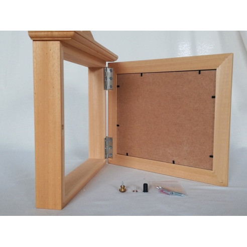 Cubre contador en madera natural para pintar en casa