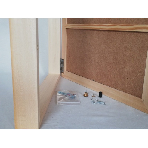 Cubre contador en madera natural para pintar en casa