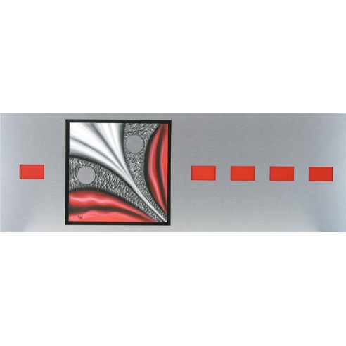 CUADRO ACERO - ROJO