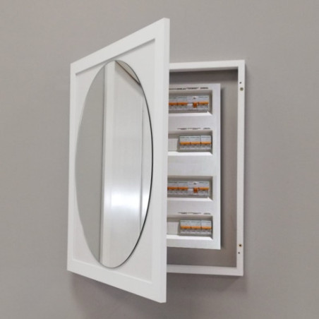 Espejo Cubrecontador Blanco 