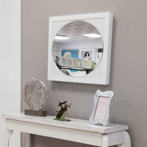 Espejo Cubrecontador Blanco 