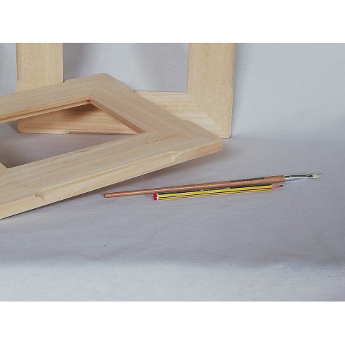 Marco en madera natural para foto ó espejo