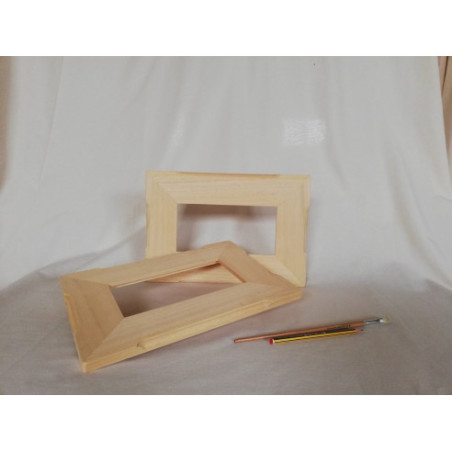 Marco en madera natural para foto ó espejo