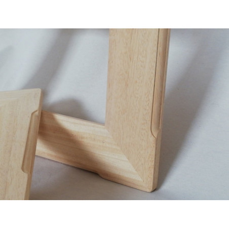 Marco en madera natural para foto ó espejo