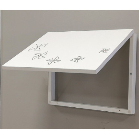 Cubre contador blanco grabado MOLINOS