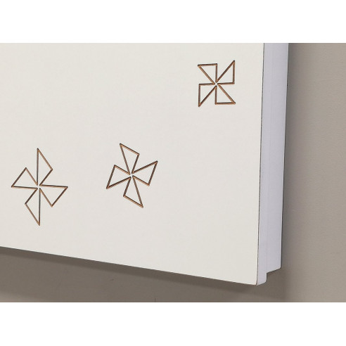 Cubre contador blanco grabado MOLINOS