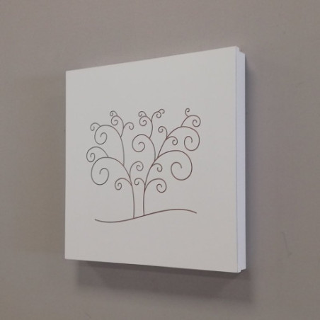 Cubre contador blanco Arbol con llavero interior