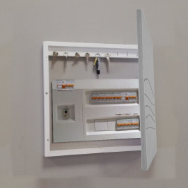 Cubre contador Aluminio plata ARBOL con llavero 2