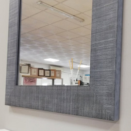 Consola colgante de pared Blanco y ceniza 2