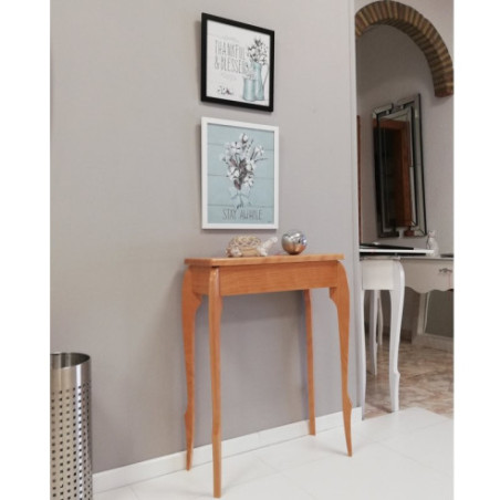 Consola tamaño pequeño en madera natural