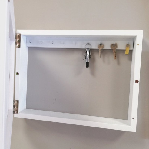 Cubre contador blanco OlasDM con llavero