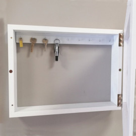 Cubre contador blanco OlasDM con llavero 2