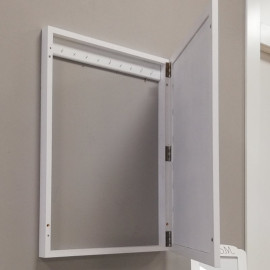 Espejo Cubre contador marco blanco lacado 2