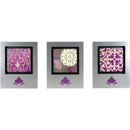 SET TRES CUADROS ALUMINIO