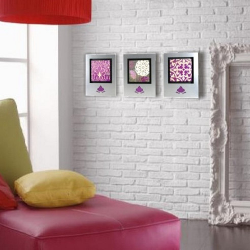 SET TRES CUADROS ALUMINIO