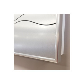 Tapa contador OLAS Simil Acero y Blanco 2