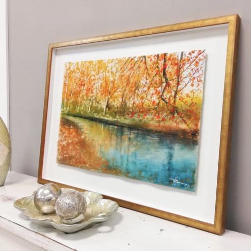 Cuadro Acuarela "Fuentes del Marqués" 