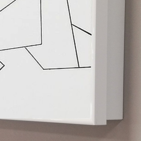 Cubrecontador Aluminio blanco Grabado MURO