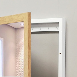 Cubre contador Roble espejo y colgadores llaves 2