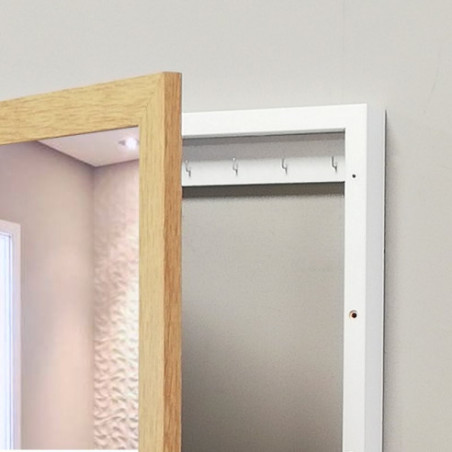 Cubre contador Roble espejo y colgadores llaves