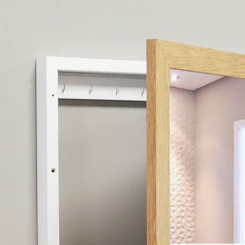 Cubre contador Roble espejo y colgadores llaves 2